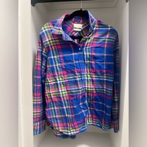 J. Crew Multicolor Plaid Shirt